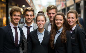 Para profesional bisnis berjabat tangan dengan integritas