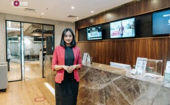 Resepsionis Kantor vOffice Centennial Tower