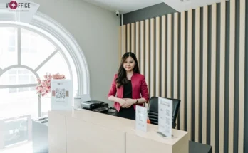 Resepsionis vOffice Kencana Tower