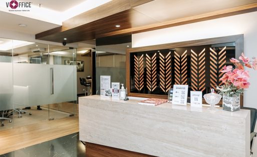 Lobby kantor vOffice Grand Slipi Tower