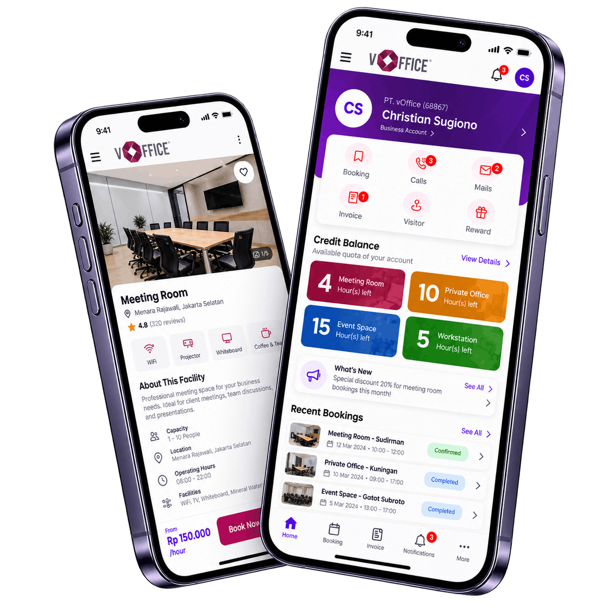mockup vOffice payment