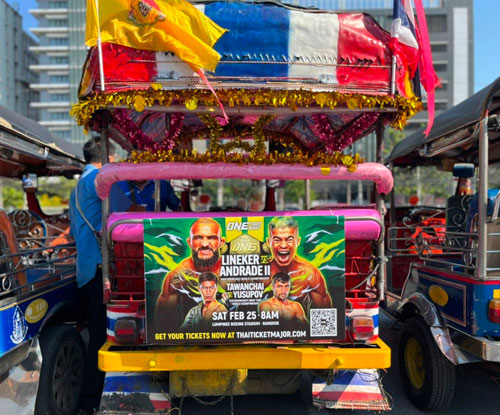 Bangkok tuk tuk one campaign