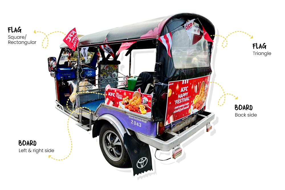 Tuk tuk advertising price overview